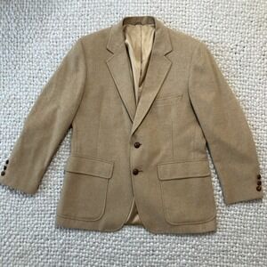 Vintage 100% Mongolian Camel Hair Blazer Al Reiser Sport Coat 42R